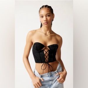 Urban Outfitters Out from Under Amour Lace Lace-Up Corset top